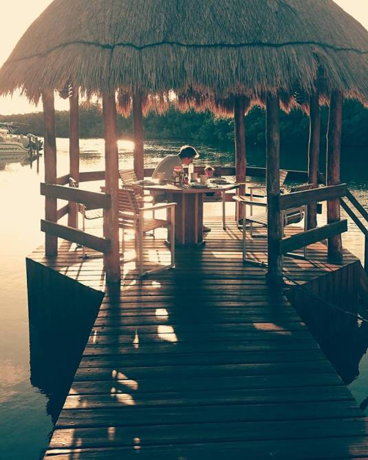 Breakfast on the lagoon from our beautiful AirBnB outside of the 'Las Vegas chaos' of the Zona Hotelera. We opted to stay nearer to downtown Cancun for a quick 3 day stopover. Although still found time for a tequila or two. When in Mexico...
